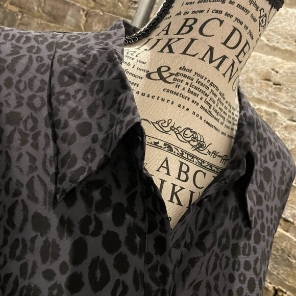 Kirna Zabete for Target Black & Gray Patterned Sheer Dress Size XL (BNWOT) - Picture 7 of 11